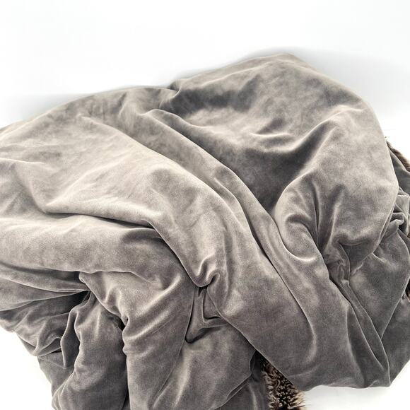 Restoration Hardware 50”x60” reversible faux fur blanket throw - Picture 5 of 5